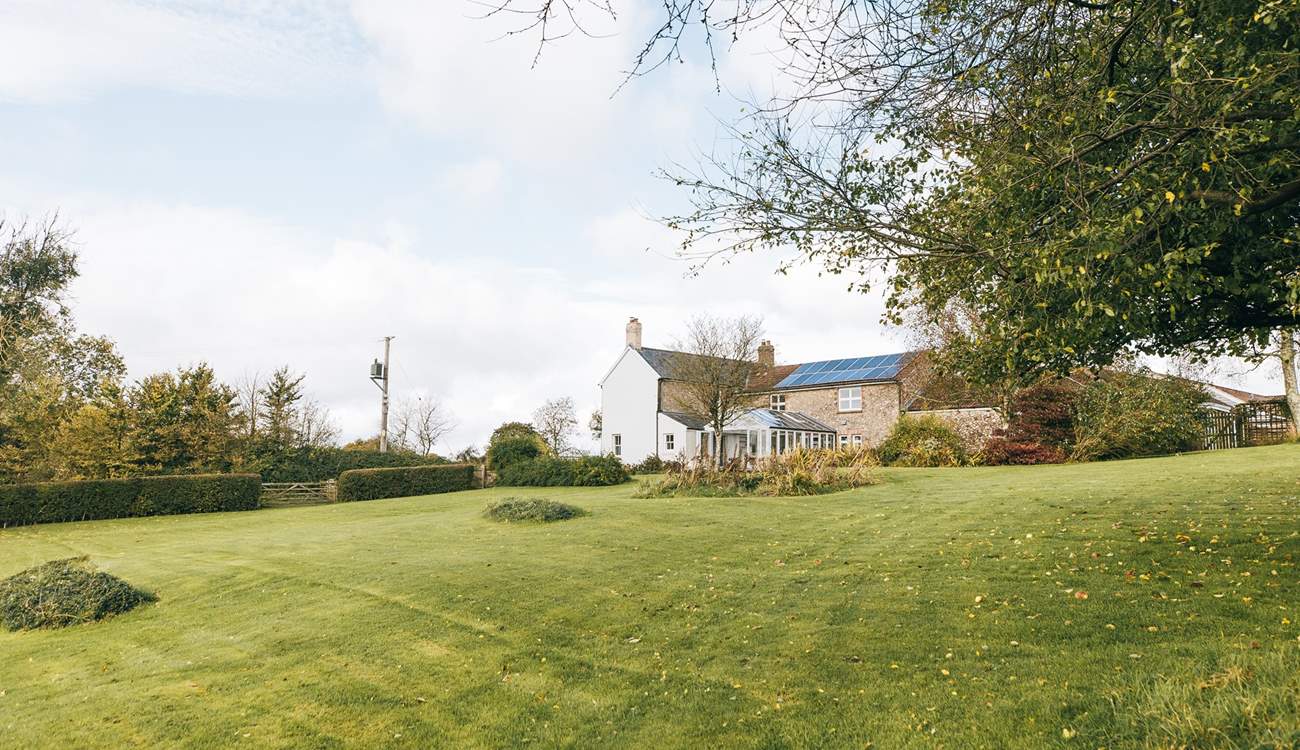 There is plenty of space for guests to explore in the garden.