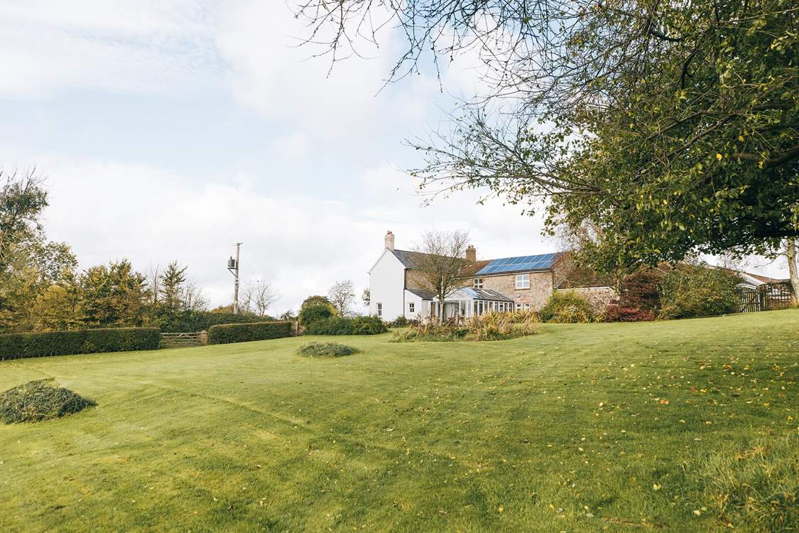 There is plenty of space for guests to explore in the garden.