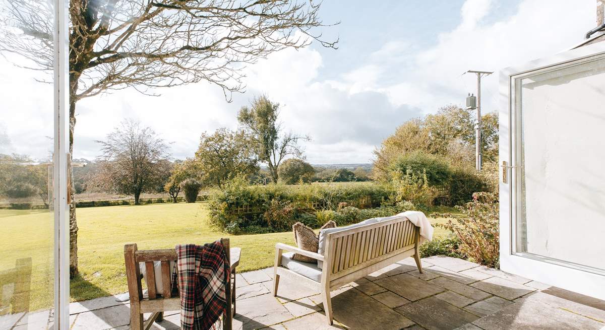 Step out from the dining-area onto the terrace that has some glorious views!