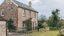 The driveway sweeps round to the left into the courtyard where you will find the parking for the farmhouse. 