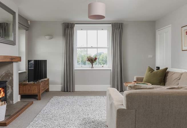 This is another view of the main sitting-room, a truly relaxing space for all the family.