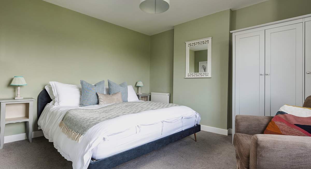 This lovely double bedroom is at the opposite end of the farmhouse to the principal bedroom. 