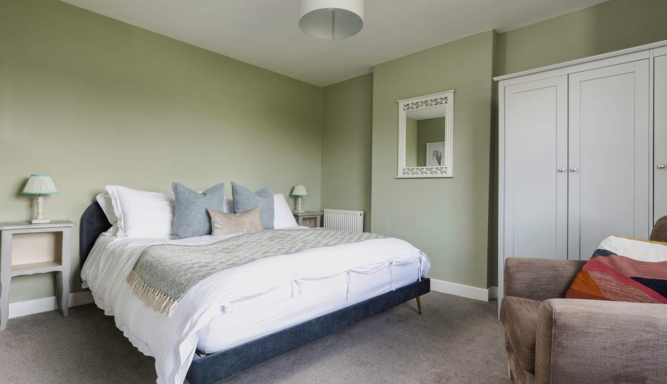 This lovely double bedroom is at the opposite end of the farmhouse to the principal bedroom. 