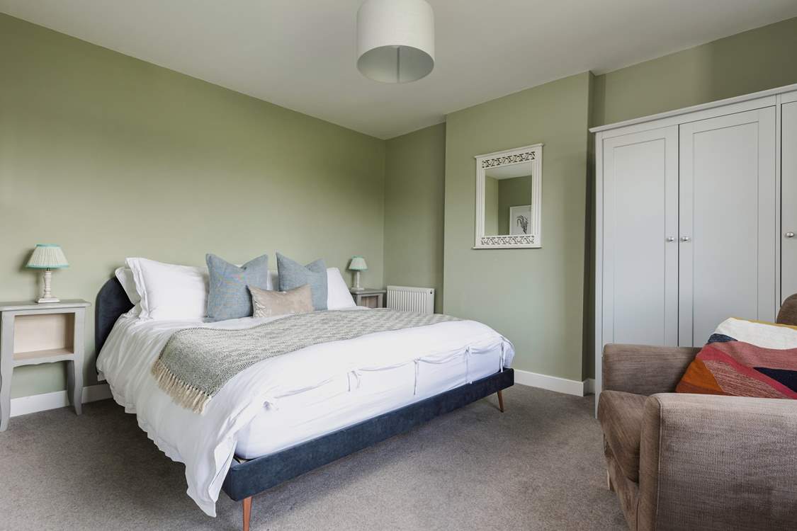 This lovely double bedroom is at the opposite end of the farmhouse to the principal bedroom.