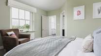Another view of this bedroom - with far reaching rural views.