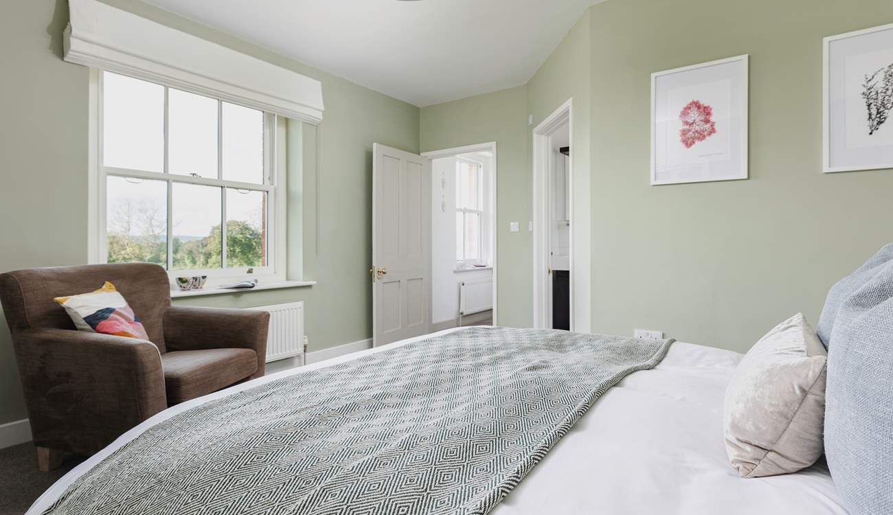 Another view of this bedroom - with far reaching rural views.