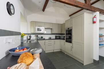 Another view of the kitchen which is beautifully fitted so that you will feel that the cottage is like a home from home.