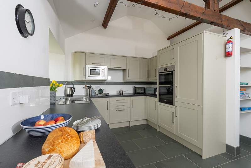 Another view of the kitchen which is beautifully fitted so that you will feel that the cottage is like a home from home.