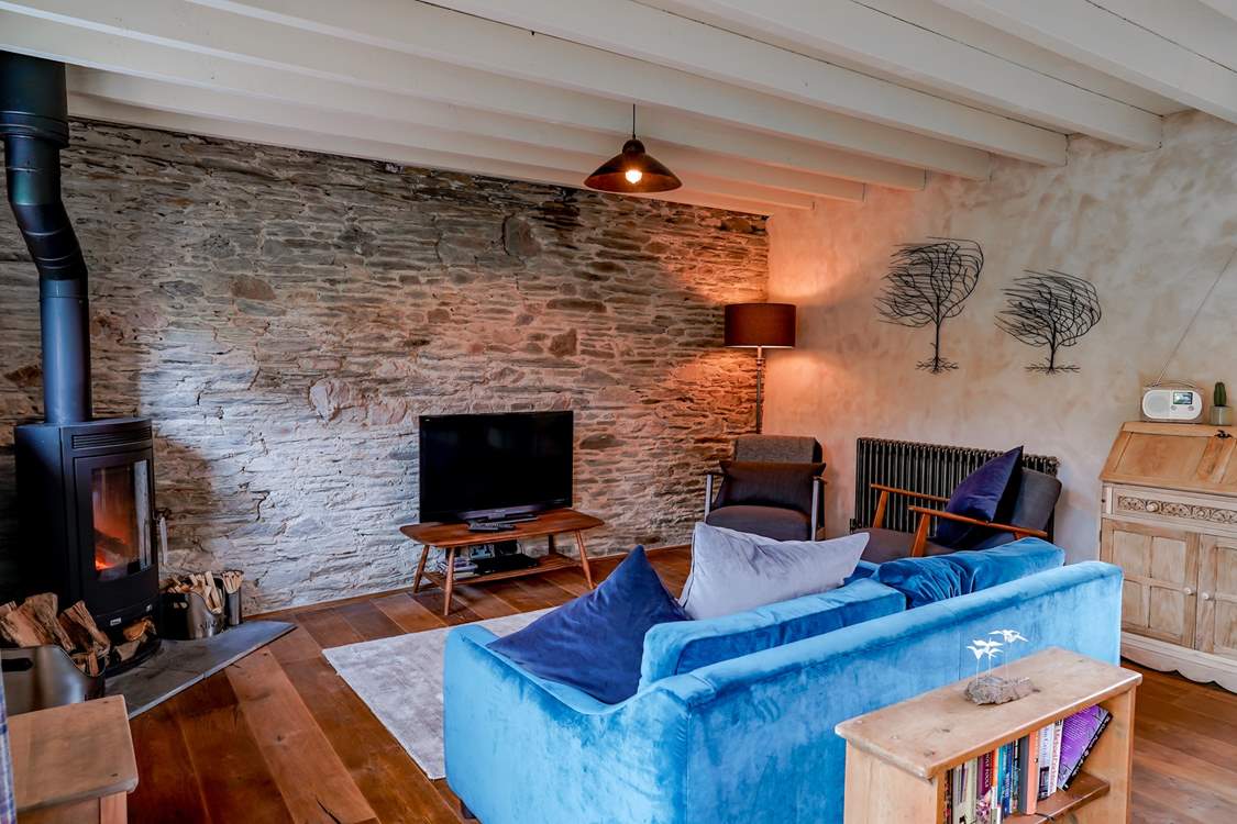 The log fire will keep you warm on those cooler nights.