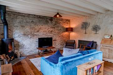 The log fire will keep you warm on those cooler nights.