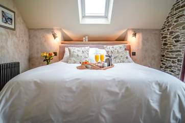 A bedroom fit for the perfect holiday of relaxation and views.