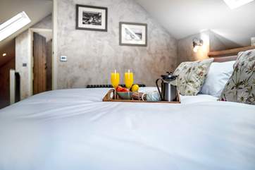 A bedroom fit for the perfect holiday of relaxation and views.