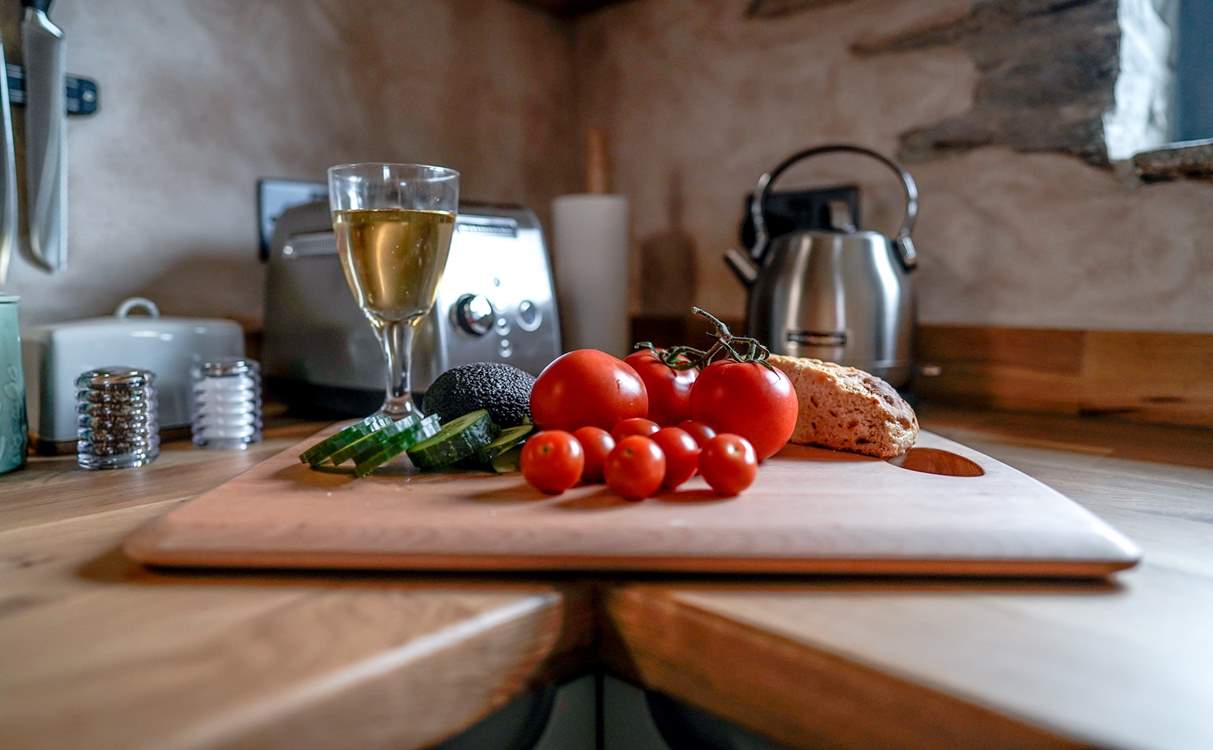 Whilst looking out of the kitchen window you can cook up a storm.