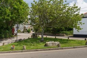 The idyllic village square.