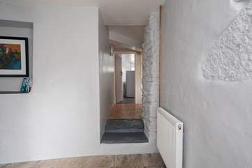 Hallway connecting the ground floor rooms.