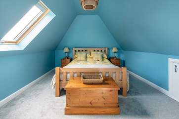 Bedroom 2 on the first floor. Please mind your head on the sloping ceilings.