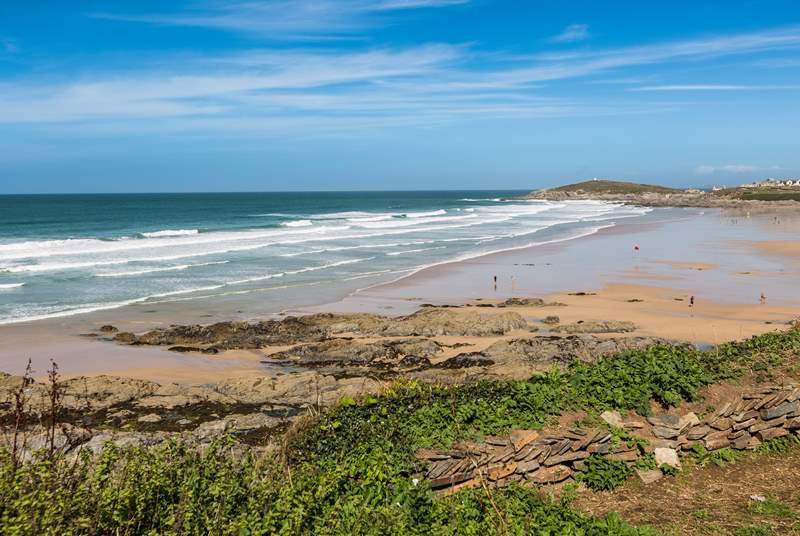 Fistral beach is a short drive away, and is dog-friendly for most of the year now.
