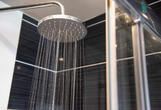 The shower is fabulous - and perfect for washing away the sand.