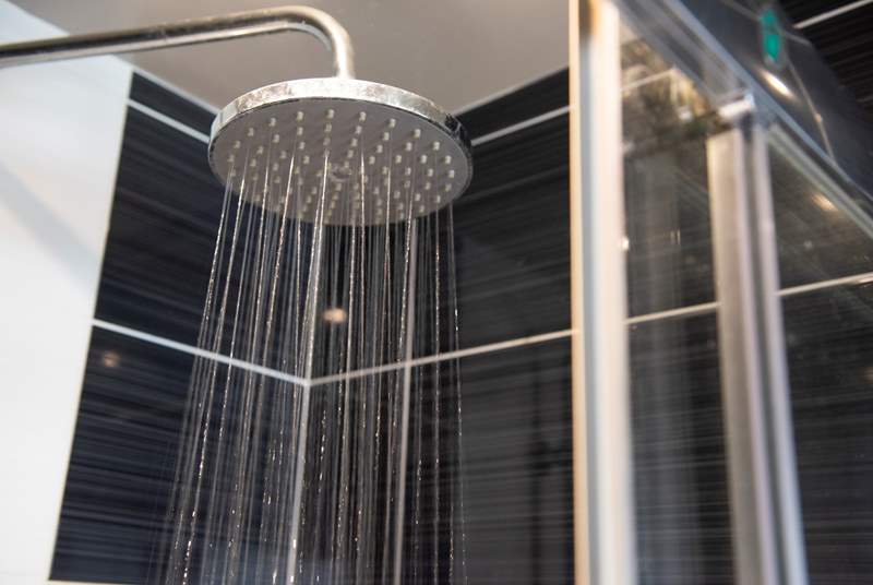 The shower is fabulous - and perfect for washing away the sand.
