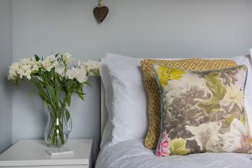 Soft linens await you, and guarantee you a blissful night's sleep.