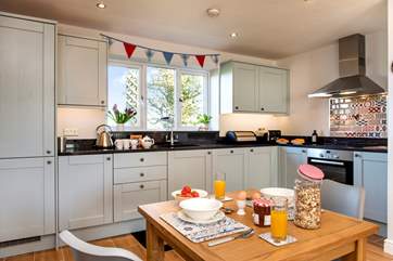 The fabulously appointed kitchen.