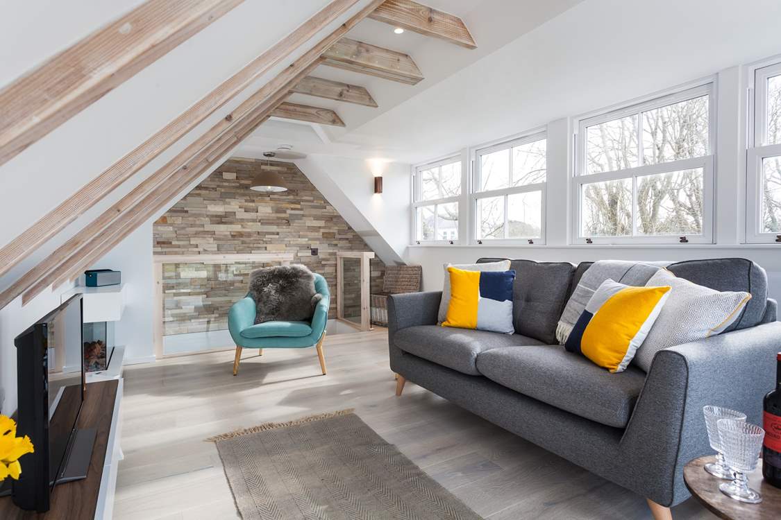 Light floods into this gorgeous abode.
