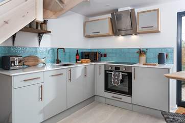 Cook a meal in the well-equipped kitchen.