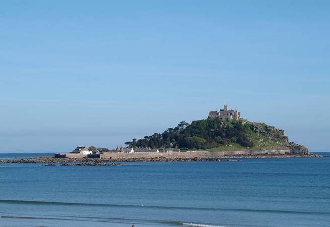 Head west along the South West Coast Path to Marazion and St Michael's Mount.