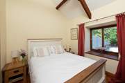 This charming bedroom overlooks the courtyard and is very cosy (Bedroom 6).