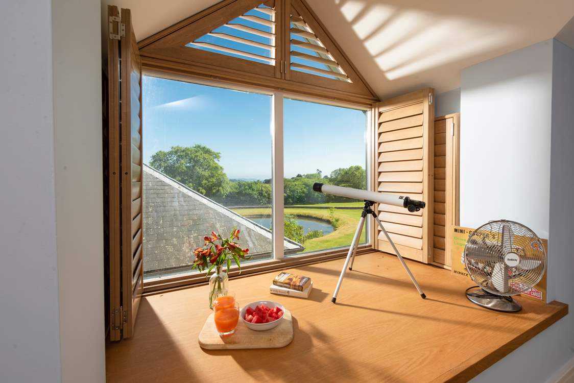 What amazing views, on a clear day you can see out to sea.