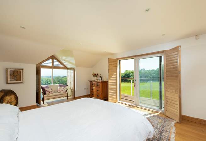 The master bedroom boasts a super-king bed and a stunning outlook (Bedroom 3). 