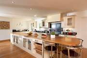 There is everything you might possibly need in this large kitchen.