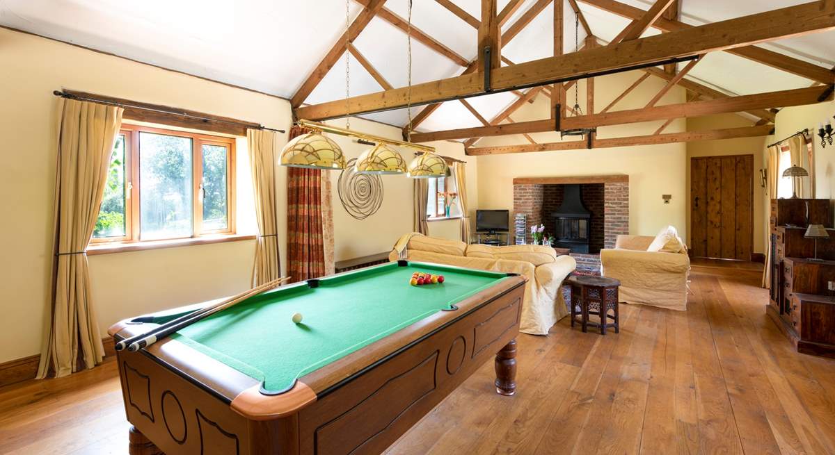 Endless hours can be spent here; a game of pool with a roaring fire and a cocktail in hand made at the bar. 