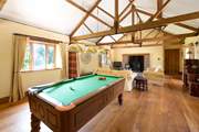 Endless hours can be spent here; a game of pool with a roaring fire and a cocktail in hand made at the bar.