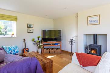 Enjoy lighting the wood-burner to warm your toes on a cooler evening.