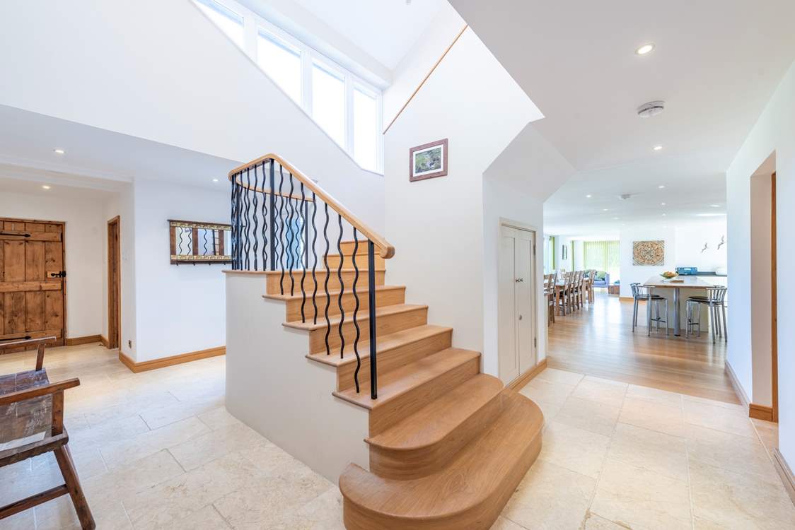 The large entrance hall is stunning.