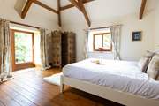 The exposed beams are beautiful and create such a light airy feel.