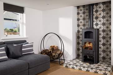 Curl up on the sofa after a busy day exploring north Cornwall.