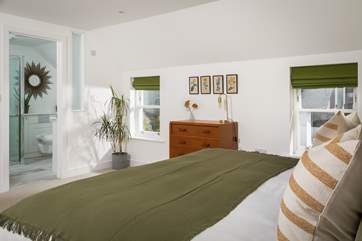 After a blustery day on the coast, you will sleep like a baby in this dreamy bed.