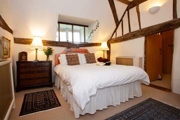 Bedroom 1 which leads to the single bedroom and en suite bathroom.