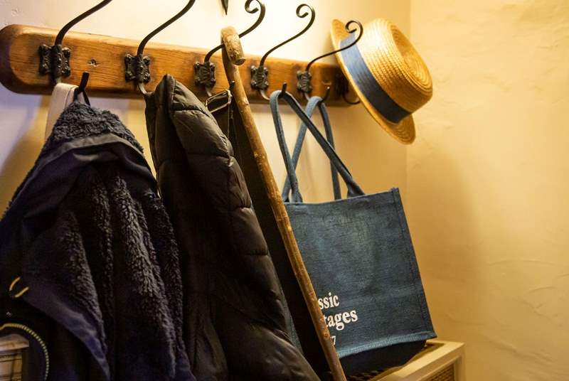 Space for hats and coats.