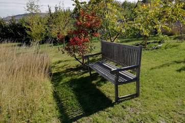 Sit on the bench and admire the views.