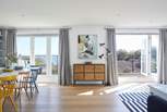 The  double bi-fold doors on the first floor provide spectacular views across the Solent.