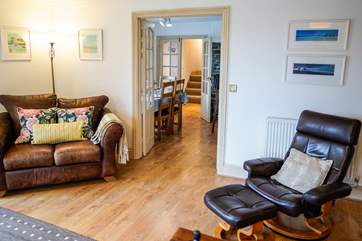 The sitting-room offers a comfortable seating arrangement for all of the family and is accessed via the kitchen/diner.