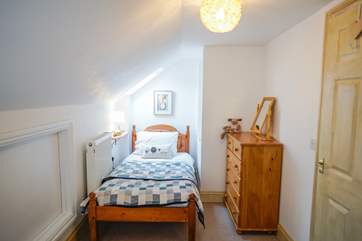 The twin room can also be used by adults as the beds are three-foot.