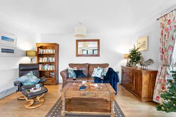Snuggle down on the sofa with a glass of something good after a full day exploring.