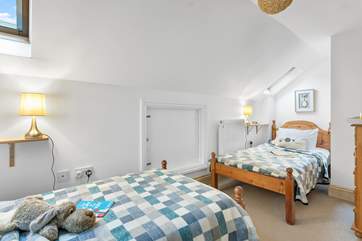 Bedroom three is a twin room.
