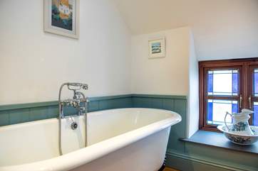 Enjoy a luxurious bubble bath.