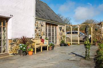 There is plenty of parking in the driveway, you can then enter through the front of the cottage or through the conservatory.