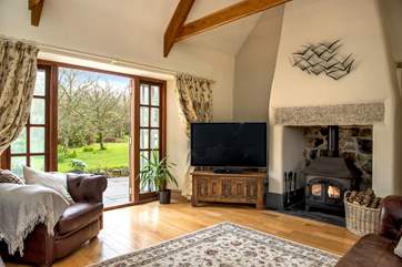 Perhaps light the wood-burner on a cooler evening.